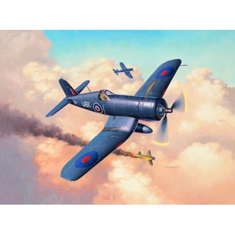 Vought F4U-1B Corsair Royal Navy & Lijm & Verf & Penseeltje -63917