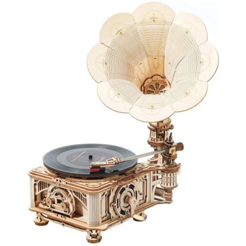 Black gum gramophone platenspeler -LKB01