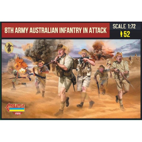 8th Army Australian Infantry in Attack -M155