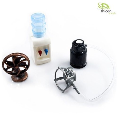 Camping Set Waterkoeler & Gasstel & Ventilator -20049