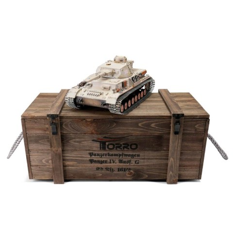 RC Pro-Edition PzKpfw IV Ausf. G Div. LAH Kharkov 1943 winter Tank metal edition IR geleverd in luxe houten krat -1110385904