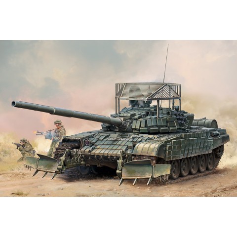 Russian T-72B1 with KTM-6 & Grating Armour -09609