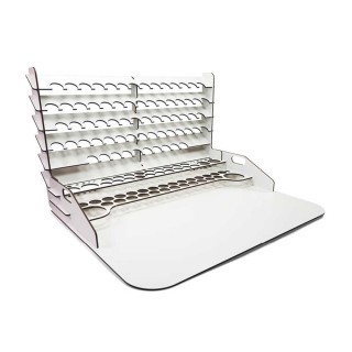 Paint display + work station with vertical storage - 50x37cm -26014