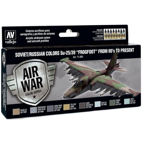 Air Paint Set - Soviet/Russian Colors Su-25/39 "Frogfoot" from 80's to Present -71603