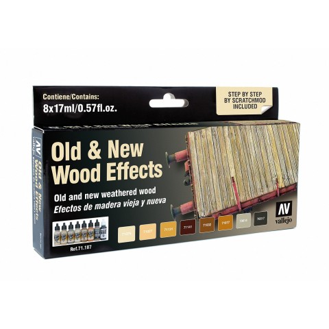 Air Color Set Old & New Wood Effects (8 potjes) -71187