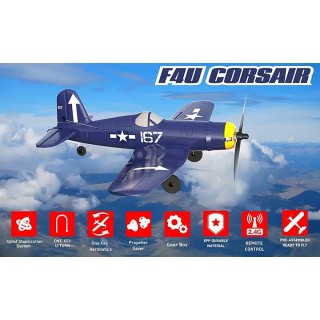 CORSAIR F4U 4CH 400MM BRUSHED W/GYRO EPP RTF  -V761-8