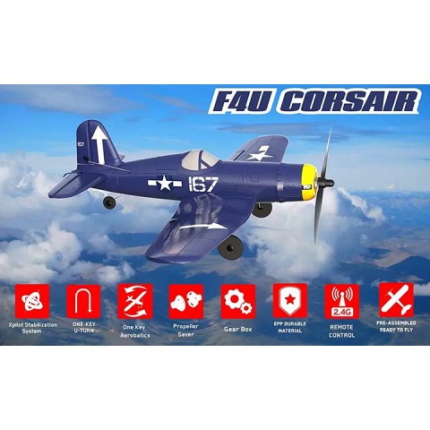 CORSAIR F4U 4CH 400MM BRUSHED W/GYRO EPP RTF  -V761-8