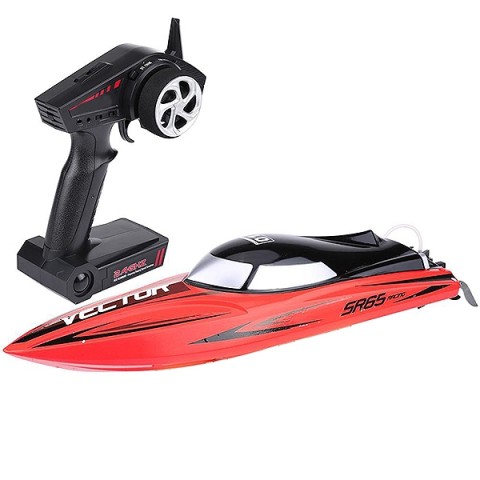 VECTOR SR65CM BRUSHLESS RACING BOAT RTR RED -V792-5R