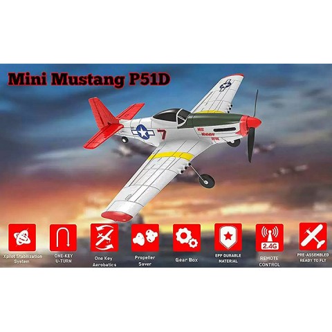 P-51D MUSTANG 4CH 400MM BRUSHED W/GYRO EPP RTF V761-5