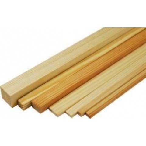 Vuren Houten Latje 20 mm x 20 mm x 100 cm