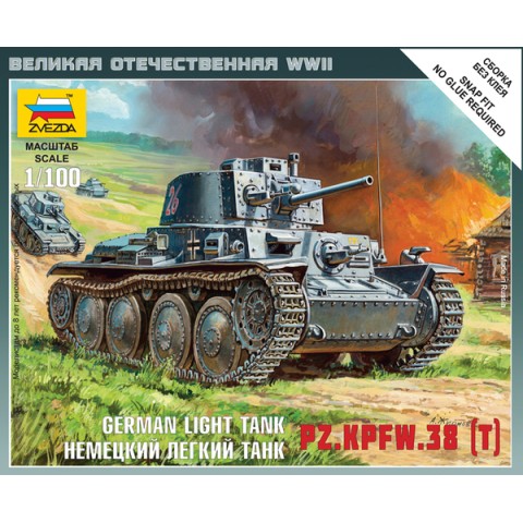 German light tank Pz.Kpfw 38 (t) Schaal: 1/100 -6130